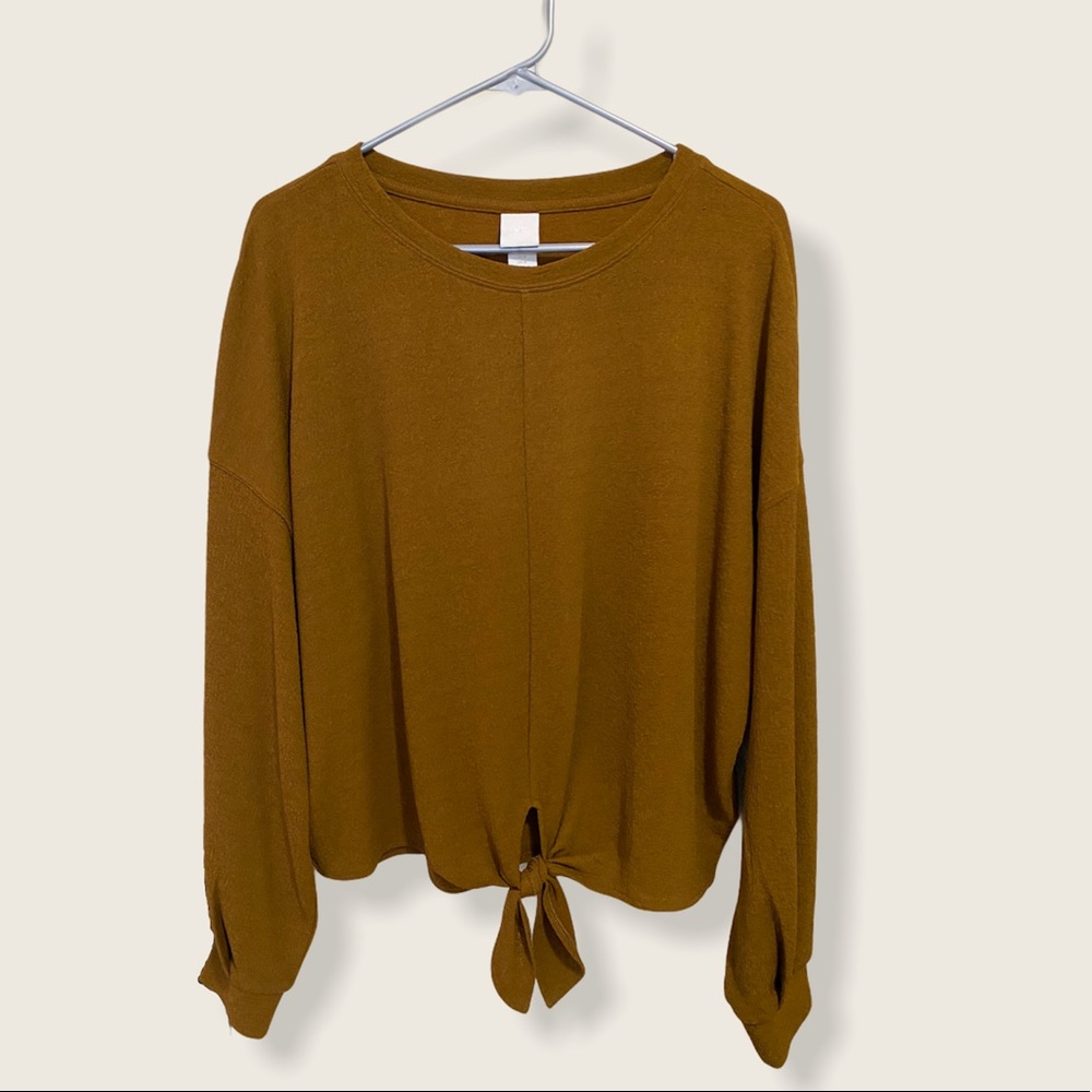 H&M Mustard Brown Blouse - Picture 1 of 5